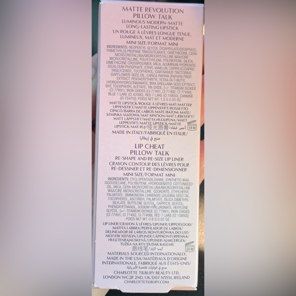 Charlotte Tilbury Pillow Talk Lip Liner Matte Revolution Combo Kit - Picture 4 of 4